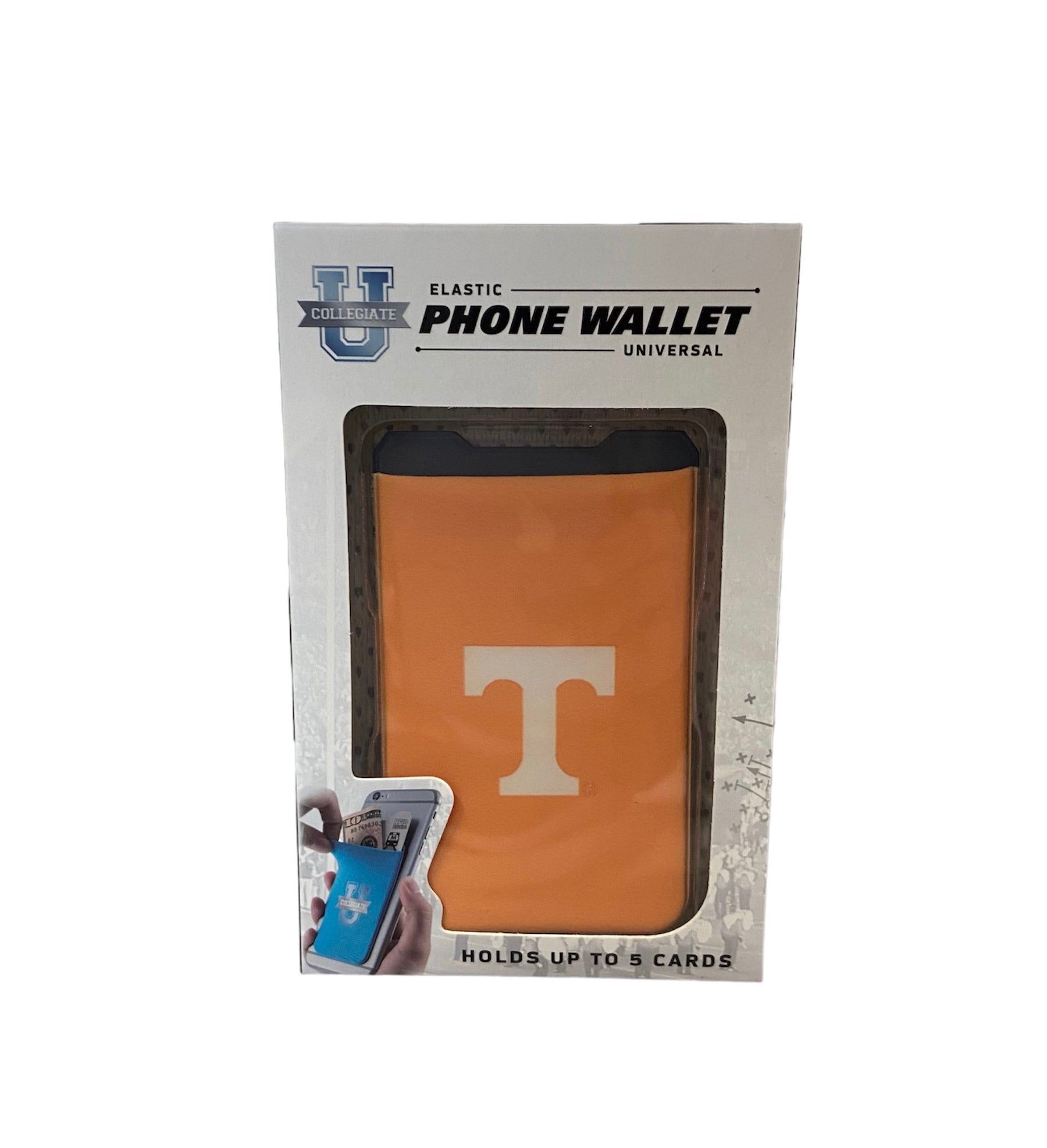 Dual-Pocket Silicone Tennessee Power T Phone Wallet